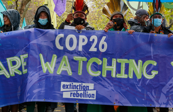 COP26 Climate activists in Glasgow