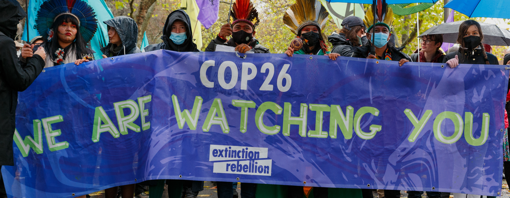 COP26 Climate activists in Glasgow